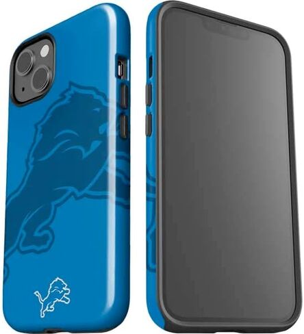 Skinit Impact Phone Case Compatible with iPhone 14 - Officially Licensed NFL Detroit Lions Black & White Design in Saudi Arabia