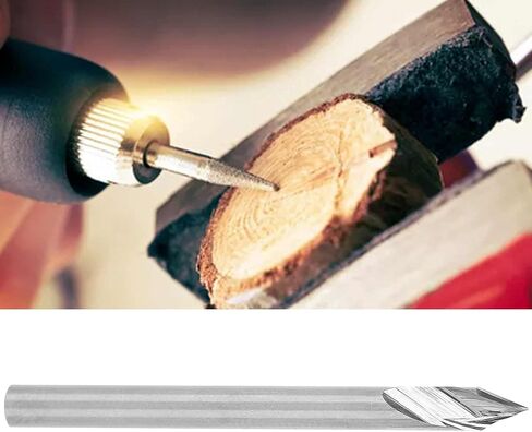 Wodworking Tool Hardware Drill Point Cutter 3.175mm Engraving Milling Cutter 3.175x45°x0.2x40L in Saudi Arabia