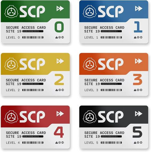 SCP Foundation Full Access Bundle NFC Security Smart Card Level 0 1 2 3 4 5 in Saudi Arabia