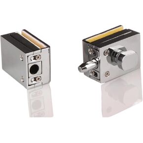 قفل السلسلة 1pc قفل باب الزنك سبيكة ثقيلة فتحة فتح الباب الزجاجي إلى غرفة دش اللوحة الزجاجية لمدة 5-12 ملم الحجم الزجاجي in Kuwait