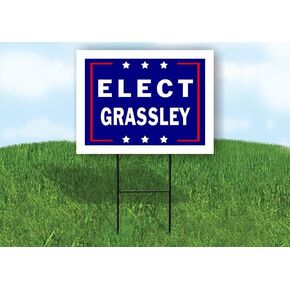 ELECT GRASSLEY - Single Sided Yard Sign Road Sign with Stand - Driveway Signs for Street, Lawn, Block, House, Real Estate - Yard Signs, Custom Sign, Personalized Signage - 18" x 24" in Saudi Arabia