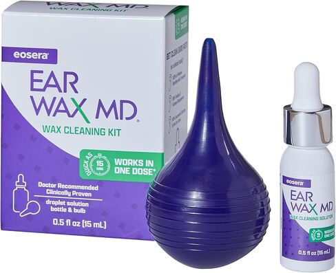 Ear Wax MD® by eosera® – Fast-Acting Ear Wax Removal Drops • Peroxide-Free Formula • Clinically Proven • FSA/HSA Eligible • Safe for Hearing Aid Users • Adults and Kids in Kuwait