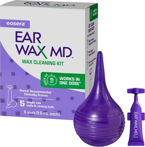 Ear Wax MD® by eosera® – Fast-Acting Ear Wax Removal Drops • Peroxide-Free Formula • Clinically Proven • FSA/HSA Eligible • Safe for Hearing Aid Users • Adults and Kids in Kuwait