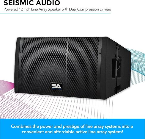 Seismic Audio SAXLP-12A - Powered 12" Line Array Speaker with Dual Compression Drivers in Saudi Arabia