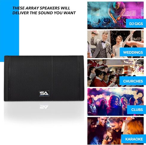 Seismic Audio SAXLP-12A - Powered 12" Line Array Speaker with Dual Compression Drivers in Saudi Arabia