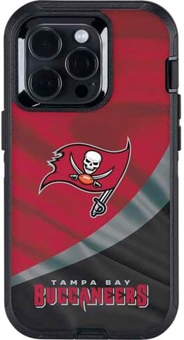 Skinit Skinit Phone Skin متوافق مع Otterbox Defender iPhone 13 Pro - تصميم NFL Tampa Bay Buccaneers رسميًا in Saudi Arabia