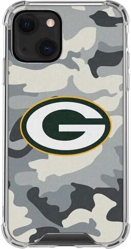 Skinit Clear Phone Case Compatible with iPhone 13 - Officially Licensed NFL Green Bay Packers Camo Design in Saudi Arabia