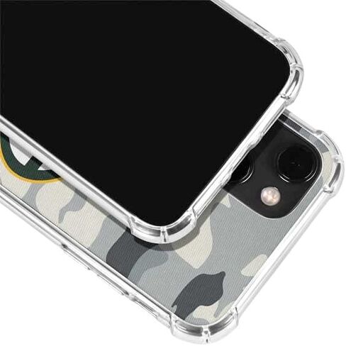Skinit Clear Phone Case Compatible with iPhone 13 - Officially Licensed NFL Green Bay Packers Camo Design in Saudi Arabia