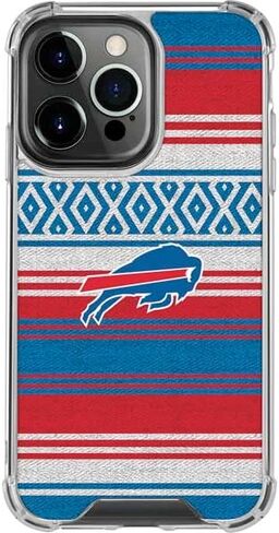 Skinit Clear Phone Case Compatible with iPhone 15 Pro Max - Officially Licensed NFL Buffalo Bills Trailblazer Design in Saudi Arabia
