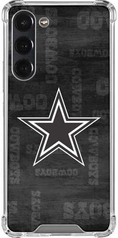 Skinit Clear Phone Case متوافق مع Galaxy S23 Plus - NFL Dallas Cowboys بالأبيض والرخص in Saudi Arabia