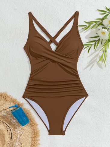 B2Prity Women's One One Swimsuits Contract Control Ruched Ruched Bathing Sup in Saudi Arabia