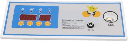 60W 12V Incubator Thermostat Plastic Automatic Incubator Temperature Controller for Mini Incubator Accessory High Accuracy Large LCD Screen 4 Output Channels Premium Plastic in Saudi Arabia