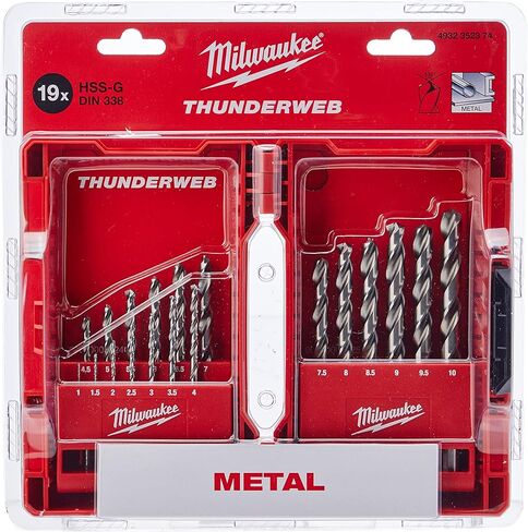 Milwaukee 4932352374 Drill ، مجموعة 19 قطعة 1-10 مم in Kuwait