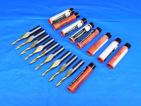9 PCS Fullerton Tool Carbide Tin Canated End Coated Mills حوالي 2.5 مم-9.4 مم O.D. - BR2007BY2 in Saudi Arabia