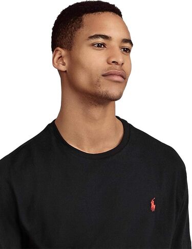 Polo Ralph Lauren Mens Short Sleeve Custom Slim Fit T-Shirt (L, Polo Black) in Saudi Arabia