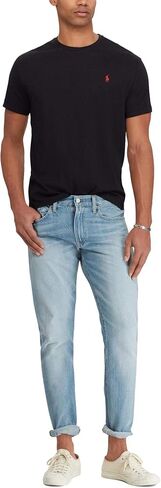 Polo Ralph Lauren Mens Short Sleeve Custom Slim Fit T-Shirt (L, Polo Black) in Saudi Arabia