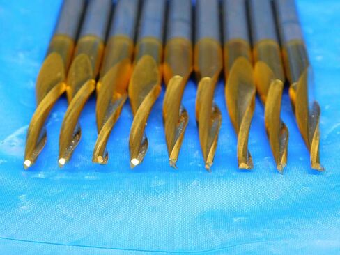 9 PCS Fullerton TIN Coated Carbide Tapered END Mills About 2.5mm to 6.2mm O.D. - BR2008BY2 in Saudi Arabia