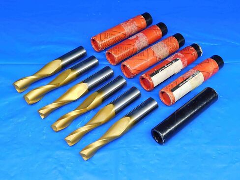6 PCS Fullerton Tool TIN Coated Carbide 9/16" Large O.D. Tapered END Mills .5625 - BR2006BY2 in Saudi Arabia
