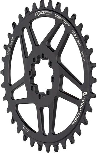 مكونات الأسنان الذئب Sram T-type Oval chainring لونًا واحدًا ، 34T in Saudi Arabia