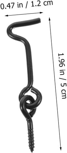 LIFKOME 10pairs Durable Door Swivel Hook Latches with Screws Easy Installation for Gates and Doors Secure Hook and Eye Locking Mechanism in Saudi Arabia
