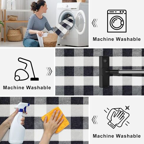 2x4 Small Runner Rugs for Entryway,Machine Washable Runners for Bedroom Living Room, Low Pile Thin Non Slip Checkered Runner Rug for Girl Kitchen,Bathroom Home Decor, Hallways,Red and White in Saudi Arabia