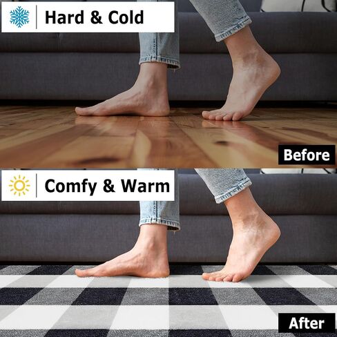 2x4 Small Runner Rugs for Entryway,Machine Washable Runners for Bedroom Living Room, Low Pile Thin Non Slip Checkered Runner Rug for Girl Kitchen,Bathroom Home Decor, Hallways,Red and White in Saudi Arabia