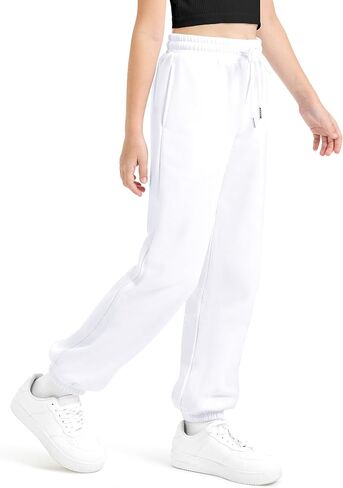 BOOPH Girls Fleece Sweatpants Kids Winter Sweat Pants Joggers for Teen in Kuwait