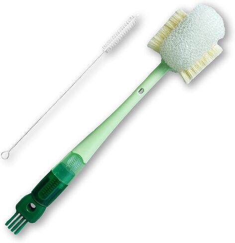 2 Pack Set, 5-in-1 Multi-Functional Bottle Brush, Straw Cleaner Brush, Detail for Baby Bottle Nipple/Cup Lid Gap in Saudi Arabia
