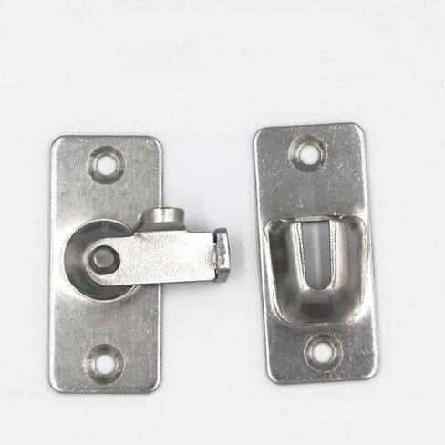 أقفال الأبواب والمزالج اليمنى زاوية الباب مزاح فولاذ الفولاذ الأيمن زاوية الباب باب الباب قفل باب الحمام نافذة منزلق (أسود) in Kuwait