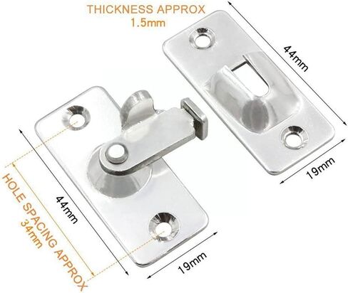 أقفال الأبواب والمزالج اليمنى زاوية الباب مزاح فولاذ الفولاذ الأيمن زاوية الباب باب الباب قفل باب الحمام نافذة منزلق (أسود) in Kuwait