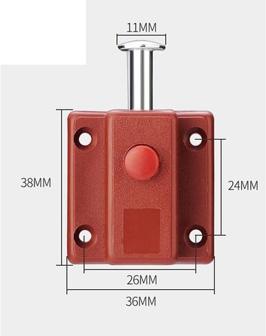 قفلات الأبواب ومزالج البراغي قفل مزلاج لباب نافذة خزانة خزانة خزانة خزانة المنزل الأجهزة الأثاث السلامة السلامة الأثاث (أسود) in Kuwait