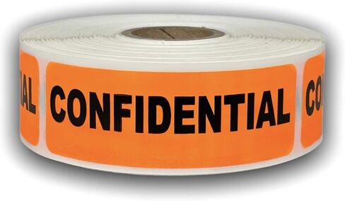 1 Roll 1x3 Orange Confidential Special Handling Instructions Shipping Mailing Stickers with 500 Labels per roll in Saudi Arabia