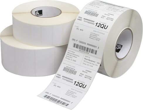 Zebra Technologies 800272-125 Labels, Z-Select 4000T, 2.25" x 1.25", 2100 Labels/Roll (Pack of 12) in Saudi Arabia