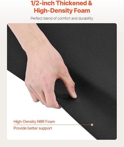 حصيرة سالون فيفور لمصفف الشعر ، 3 × 5 قدم مستطيل كرسي كرسي حصيرة مضادة للإرهاق ، 7/8 بوصة PVC + PU PARBER FLOOR in Kuwait