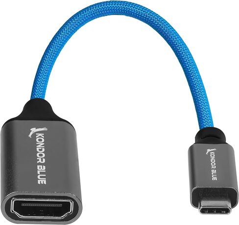 KONDOR BLUE HDMI to USB C Capture Card for Live Streaming Video & Audio. Compatible with Zoom, Skype, OBS, ECamm, VLC, YouTube, Facebook, Restream + More in Saudi Arabia