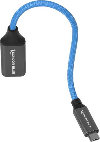 KONDOR BLUE HDMI to USB C Capture Card for Live Streaming Video & Audio. Compatible with Zoom, Skype, OBS, ECamm, VLC, YouTube, Facebook, Restream + More in Saudi Arabia