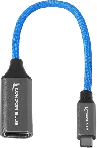 KONDOR BLUE HDMI to USB C Capture Card for Live Streaming Video & Audio. Compatible with Zoom, Skype, OBS, ECamm, VLC, YouTube, Facebook, Restream + More in Saudi Arabia