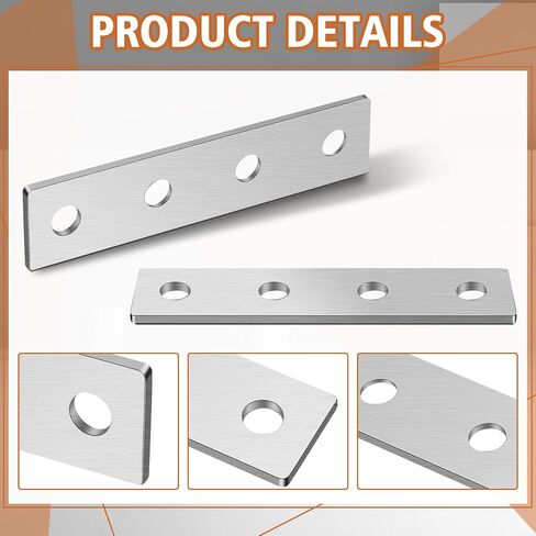 8 PCS 4 Hole Flat Plate Bracket Huffle Duty Monnector for 1/2 "Bolt in 1-5/8" STRUT CANDAY GLOVANISTER in Saudi Arabia