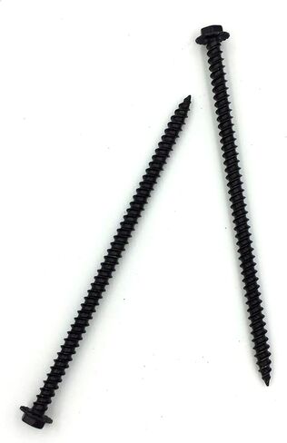 #10 × 4 بوصة سداسي غسالة رأس الصفائح المعدنية المسمار رقم 8 رأس FWD Serrations (250 ، أبيض) in Saudi Arabia