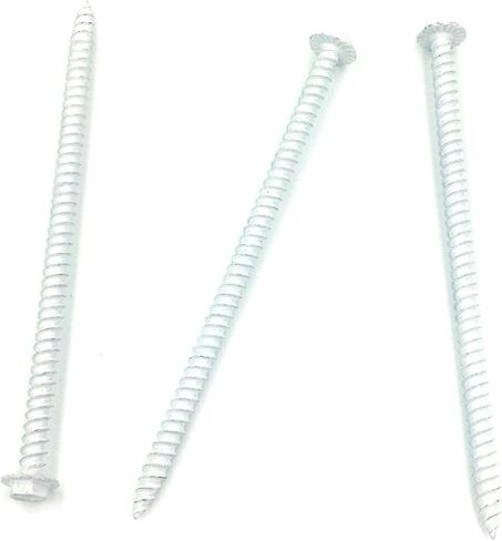 #10 x 4" Hex Washer Head Sheet Metal Screw #8 Head FWD Serrations (250, White) in Kuwait