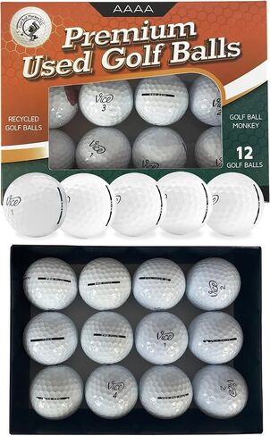 Golf Ball Monkey Recycled for Vice Golf Balls White Mix for Vice Pro Soft, Pro, Drive, Tour, and ProPlus Golfballs Bulk for Men and for Women in Kuwait