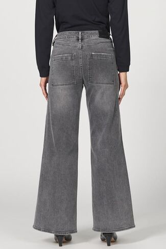 DEAR JOHN Micah Novelty Wide Leg Jeans Mid Rise Raw Cut Hem Full Length Inseam - Printed Stretch Denim - Tibetan Tapestry - Size 27 in Saudi Arabia