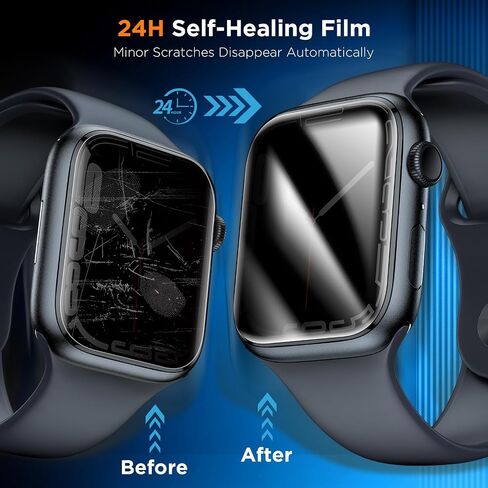 LK 6 Pack Screen Protector Compatible for Apple Watch Series 6 5 4 44mm and Apple Watch Series 3 2 1 42mm, Self-Healing, Max Coverage, Advanced TPU Material, Bubble Free for iWatch 44mm&42mm in Saudi Arabia