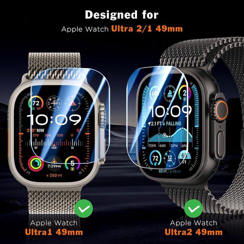 LK 6 Pack Screen Protector Compatible for Apple Watch Series 6 5 4 44mm and Apple Watch Series 3 2 1 42mm, Self-Healing, Max Coverage, Advanced TPU Material, Bubble Free for iWatch 44mm&42mm in Saudi Arabia