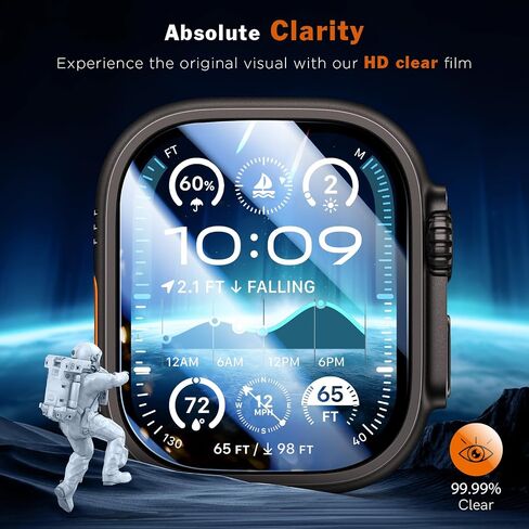 LK 6 Pack Screen Protector Compatible for Apple Watch Series 6 5 4 44mm and Apple Watch Series 3 2 1 42mm, Self-Healing, Max Coverage, Advanced TPU Material, Bubble Free for iWatch 44mm&42mm in Saudi Arabia