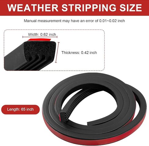 326A0004 Service Kit/Ribbed Bulkhead Seal 3/5 in X 78 in, Ribbed Rectangle Rubber Seal/Self-Adhesive EPDM Foam Rubber with Tape/Ideal Weather Stripping, Fits RV,Boat,Auto,Truck,Marine,Garage Door in Saudi Arabia