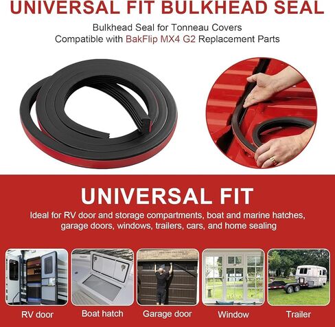 326A0004 Service Kit/Ribbed Bulkhead Seal 3/5 in X 78 in, Ribbed Rectangle Rubber Seal/Self-Adhesive EPDM Foam Rubber with Tape/Ideal Weather Stripping, Fits RV,Boat,Auto,Truck,Marine,Garage Door in Saudi Arabia