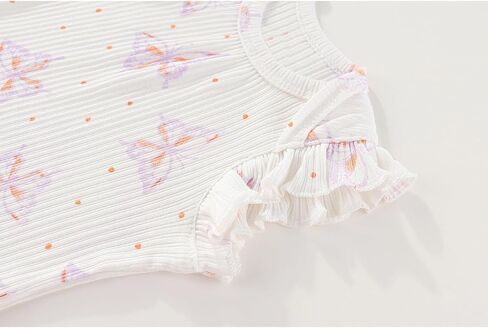 MAMIMAKA Newborn Baby Short Sleeve Bodysuits Cotton One-Piece Baby Boy Girl Clothes 5-Pack in Saudi Arabia