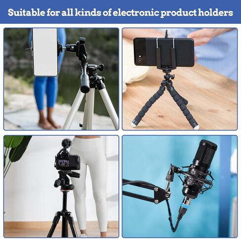 6 PCS Microphone Stand Stand Adapter MIC حامل محول 5/8 "أنثى إلى 3/8" ذكر ، 5/8 "أنثى إلى 1/4" كاميرا سبيكة من الألومنيوم الأسود الذكور تقف محولات لجميع أنواع الحوامل الثلاثية in Saudi Arabia