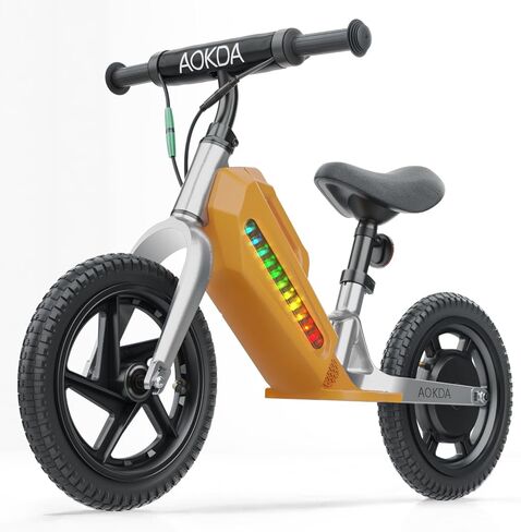 K8 Kids Electric Balance Bike ، محرك 150 واط ، 7.5 ميل في الساعة أقصى سرعة ، بطارية 21.6V 5.2AH ، 9MILES Range Electric ، مناسبة للأطفال من 3 إلى 8 سنوات لركوبها. （Orange） in Saudi Arabia